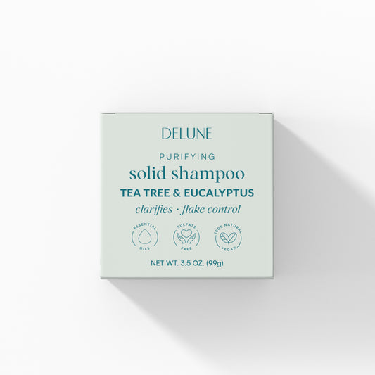 Tea Tree & Eucalyptus Solid Shampoo Bar - Clarifies · Flake Control